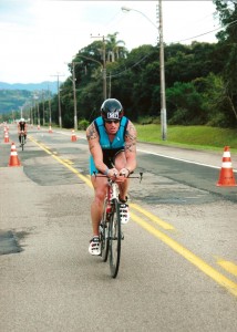 Etape en vélo de l'Ironman au Brésil en 2009